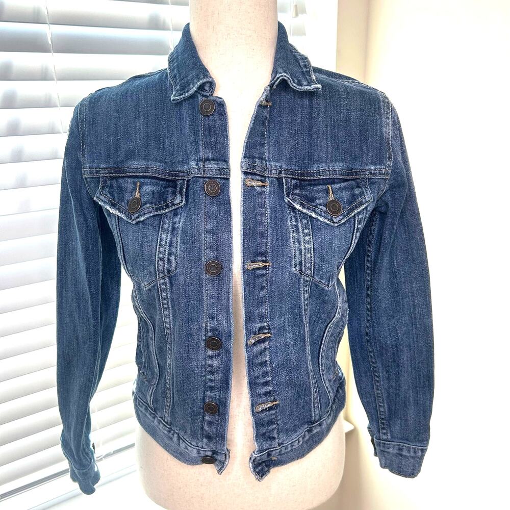 Lucky Women's Jean Jacket Size S/P Distressed